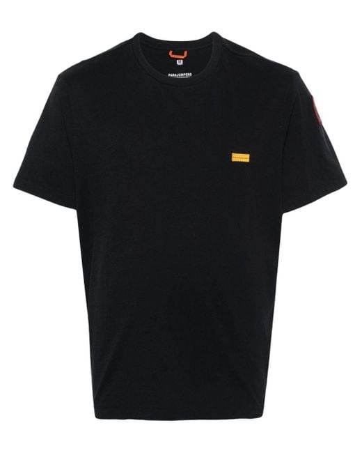 T-shirt Iconic Tee à patch logo Parajumpers pour homme en coloris Black