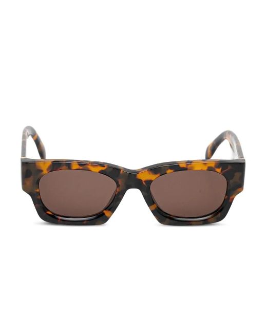 Palm Angels Brown Square-Frame Sunglasses