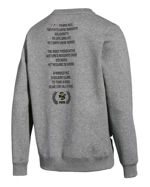 PUMA Men's Gray X Power Through Peace Sweatshirt