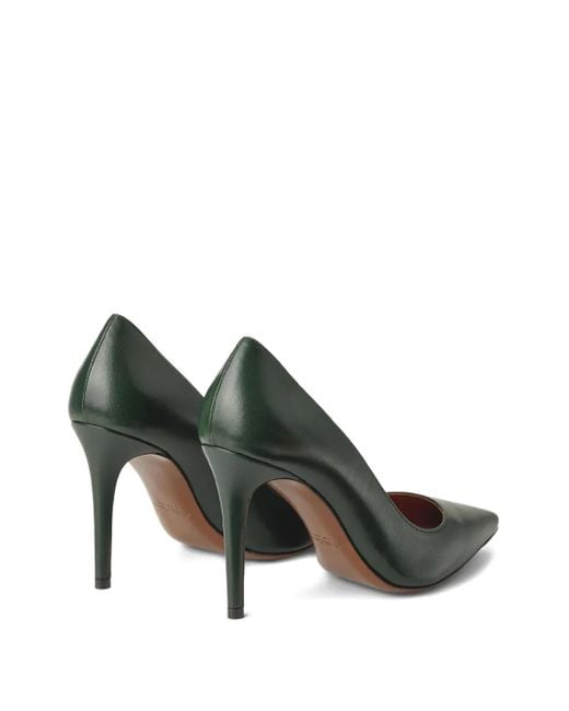 Ralph Lauren Green 95Mm Celia Pointed-Toe Stiletto Pumps
