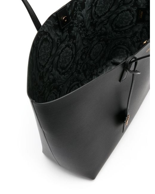 Bolso shopper Virtus Versace de color Black
