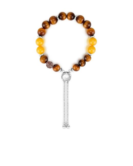 Pulsera Tang of Earth con motivo de ojo de tigre Shanghai Tang de color Metallic