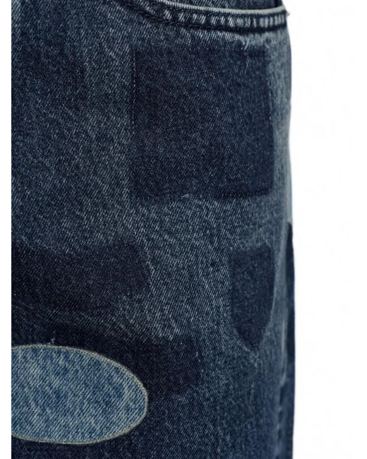DIESEL Blue 2001 D-Macro-S10 Patchwork Jeans for men