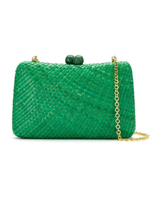 Serpui Green Clutch Bag