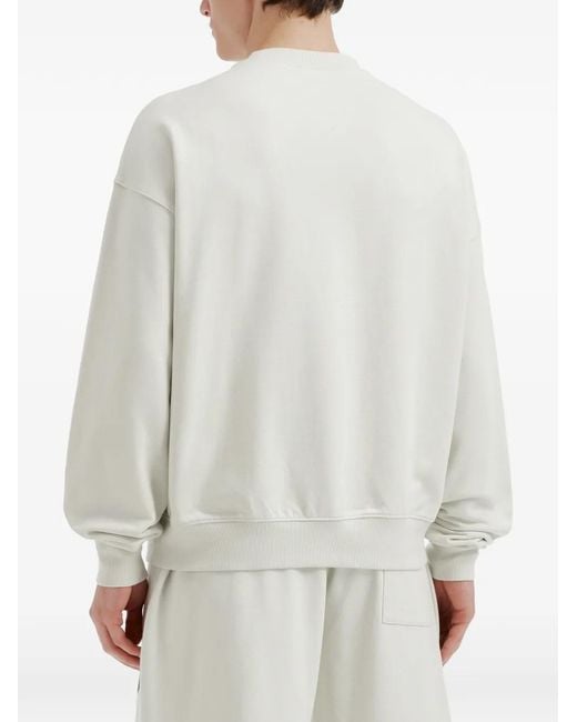 Off-White c/o Virgil Abloh White Logo-Print Sweater for men