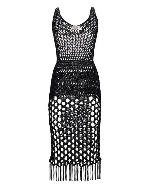 Laneus Black Knitted Dress