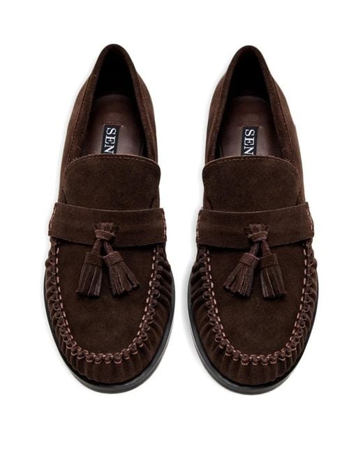 Senso Brown Suede Loafers