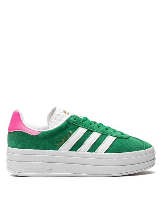 Adidas Gazelle Bold "green/lucid Pink" Sneakers
