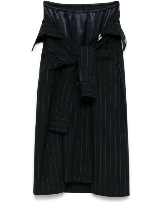 Maison Mihara Yasuhiro パッチワーク スカート Black