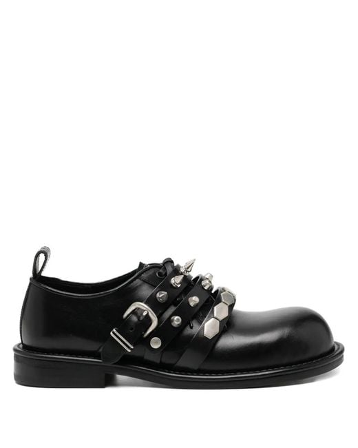 Undercover Black X Love Gaite Studded Derby Shoes for men