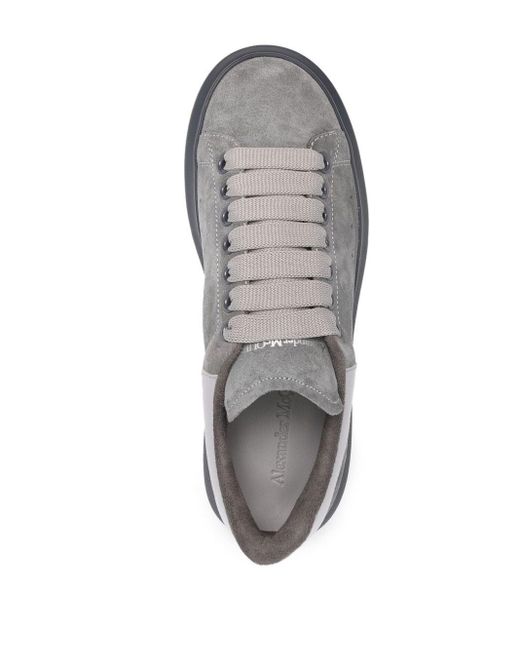 alexander mcqueen sneakers grey suede