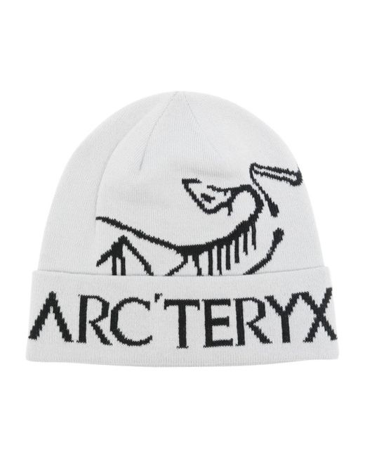 Arc'teryx Gray Bird Word Intarsien-Mütze