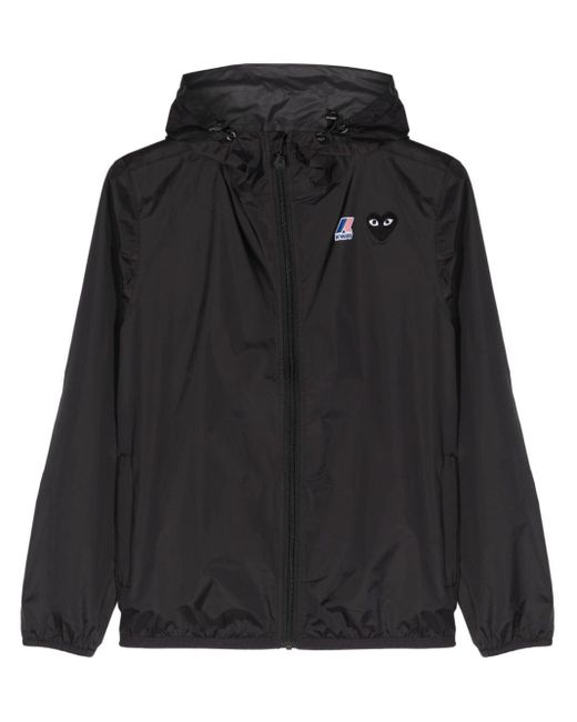 COMME DES GARÇONS PLAY Black X K-way Zipped Hooded Jacket