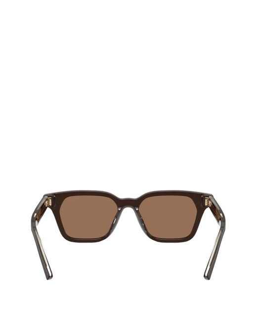 Giorgio Armani Brown Browline Sunglasses