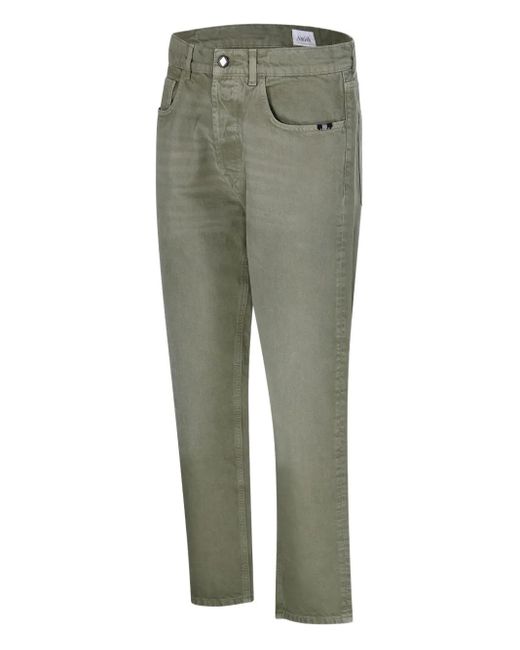 AMISH Green Straight-Leg Jeans for men