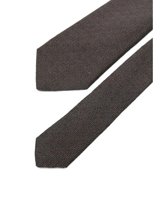 Canali White Textured Tie for men