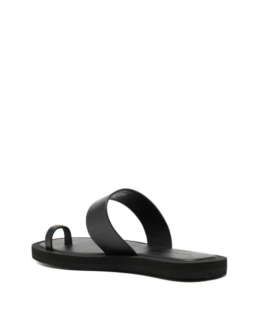 Tory Burch Black Square Toe Sandals