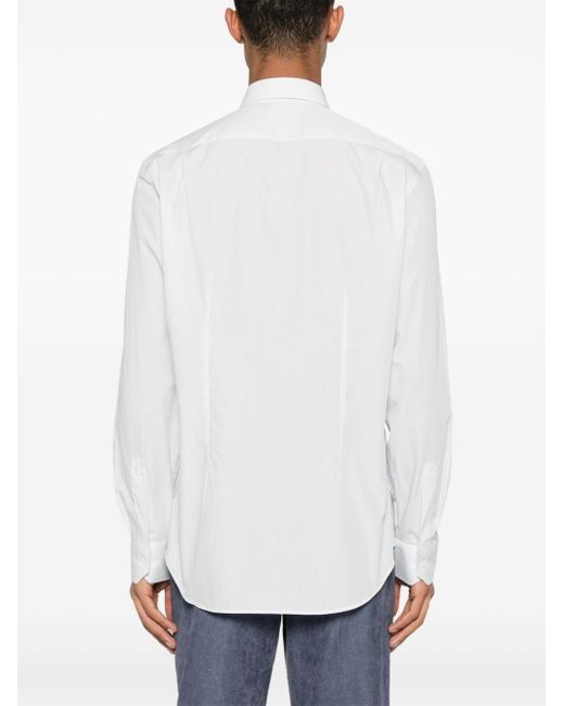 Paul Smith Overhemd Met Print in het White voor heren