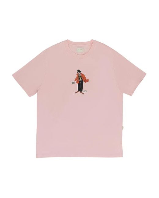 Aimé Leon Dore Stadium Caricature "Pink" T-Shirt für Herren