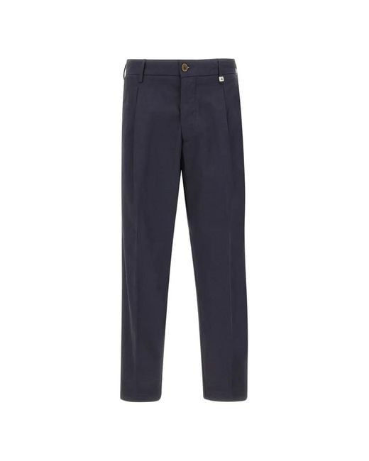 Myths Blue Pleat Loop Trousers for men