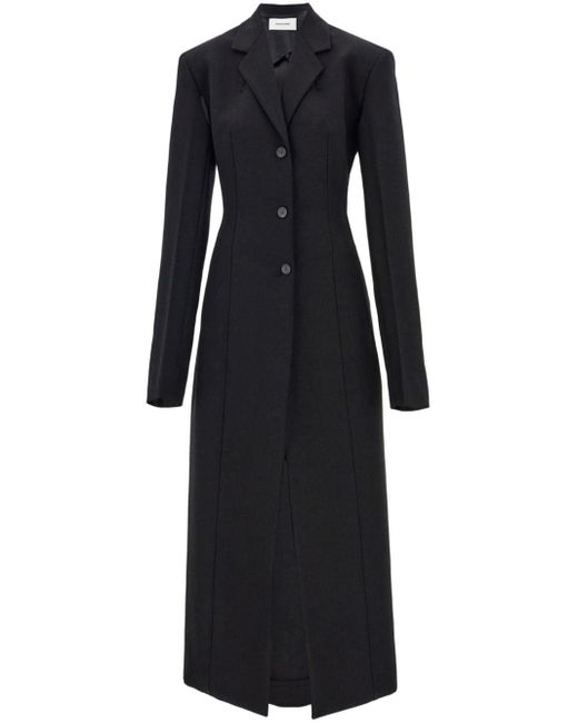 Ferragamo Black Single-breasted Coat