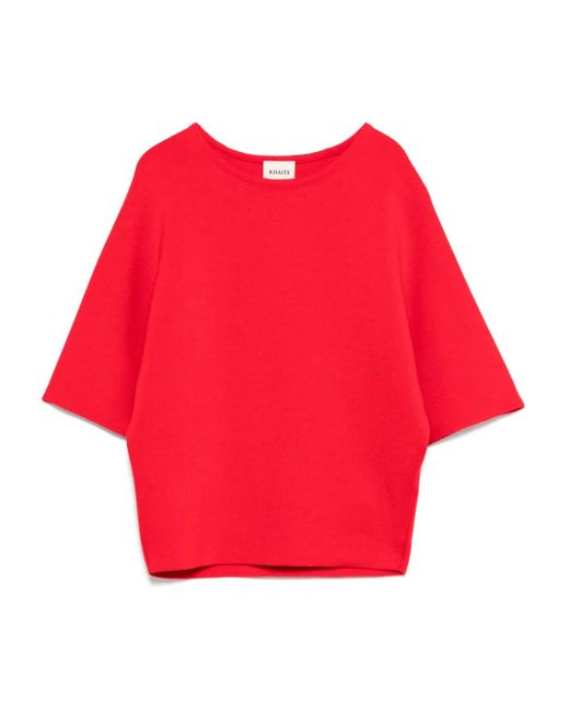 KHAITE Women's Red Warren Top