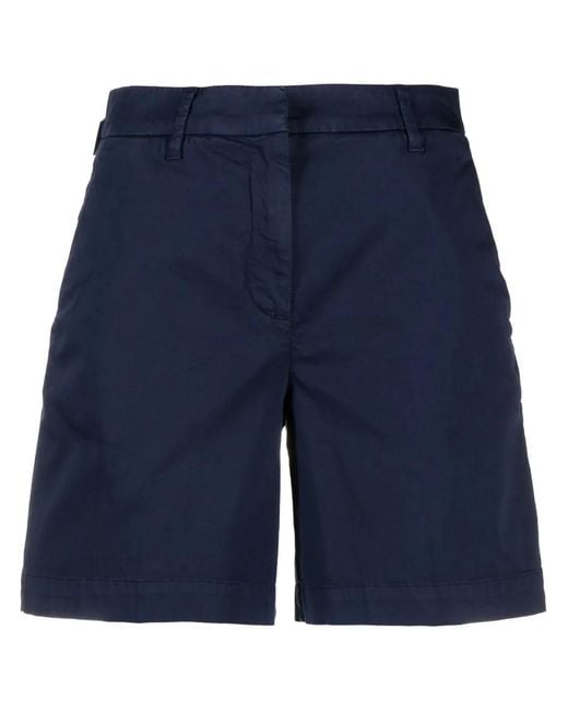 Jacob Cohen Blue Straight-Leg Chino Shorts