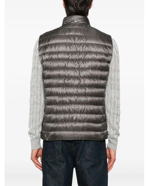 Nylon down chaleco Herno de hombre de color Gray