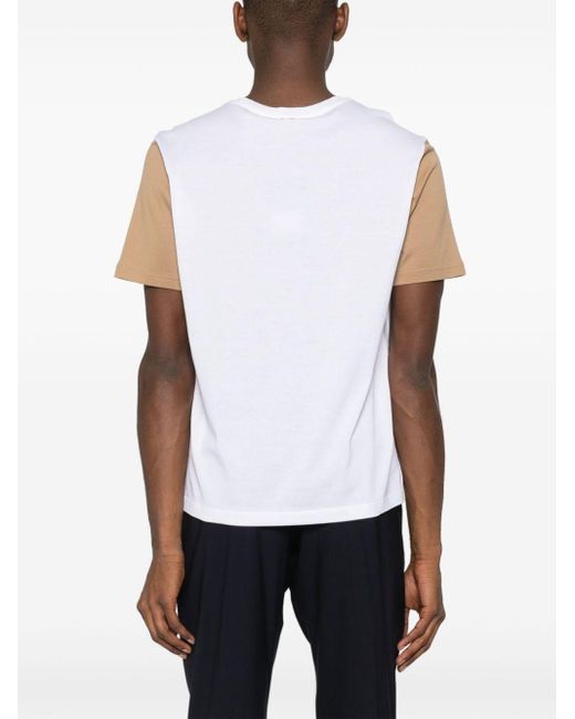 Herno T-shirt Met Colourblocking in het White voor heren