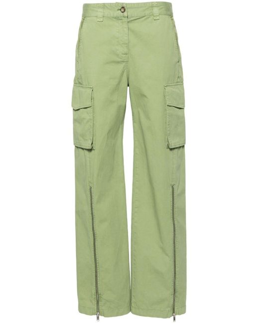 Stella McCartney Green Straight-leg Cargo Pants