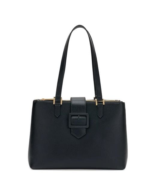 Frau Black Sac Cabas À Détail De Boucle Et Fini Grainé
