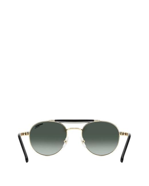 Carrera Green Striped Round-Frame Sunglasses for men