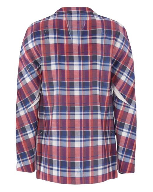Comme des Garçons Red Checked Blazer for men