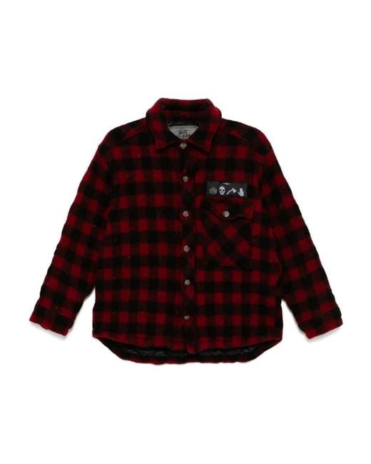 Stain Shade Red Checked Jacket