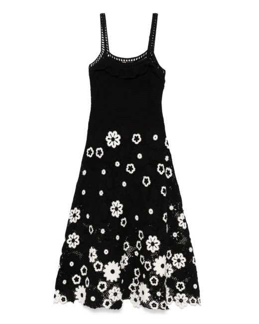 Maje フローラル ドレス Black