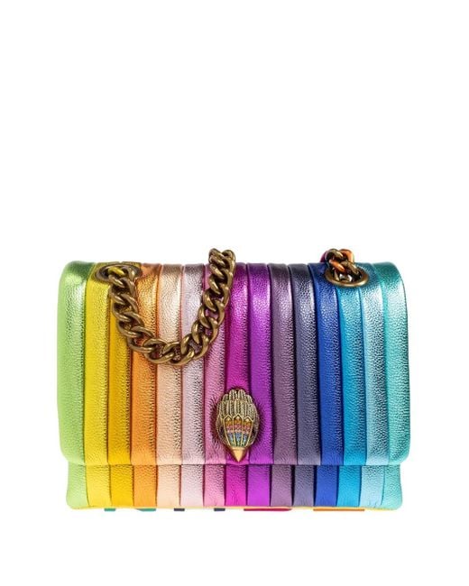 Kurt Geiger Purple Kensington Chain Crossbody Bag