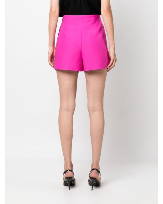 Valentino Garavani Crepe Couture Short Shorts in het Pink