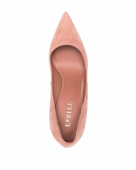 Le Silla Pink 100Mm Eva Suede Pumps