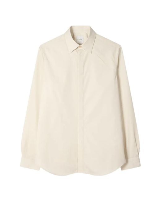 Paul Smith White Striped-Cuff Shirt for men