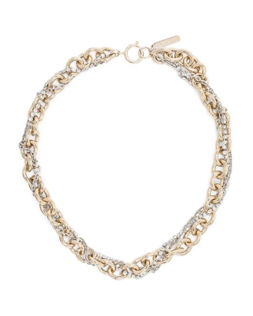 Justine Clenquet Metallic Lexie Interwined Necklace