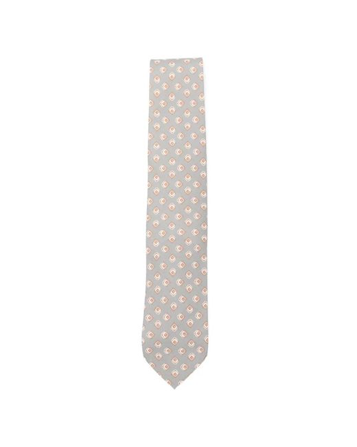 Lardini White Patterned Tie for men