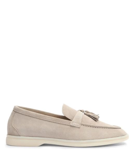 Scarosso Natural Leandra Calf-Leather Loafers