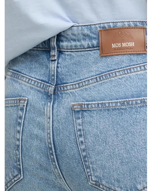 Mos Mosh Blue Mmstella Chrome Cuffed Jeans