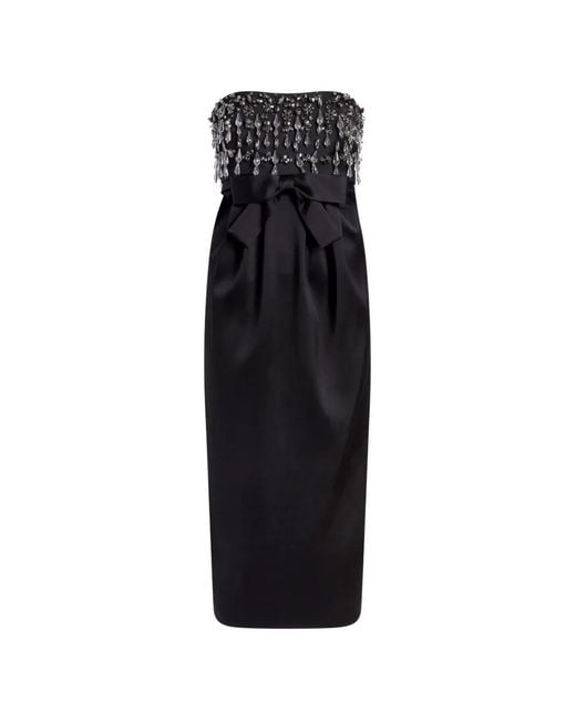 Cinq Sept Women's Black Gemstone Layered Zelina Dress Cinq Sept Women's Black Gemstone Layered Zelina Dress