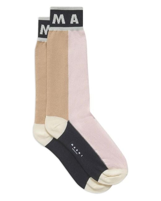 Marni Sokken Met Jacquard in het White