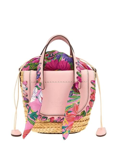 CUBA LAB Habanera Zijden Shopper in het Pink
