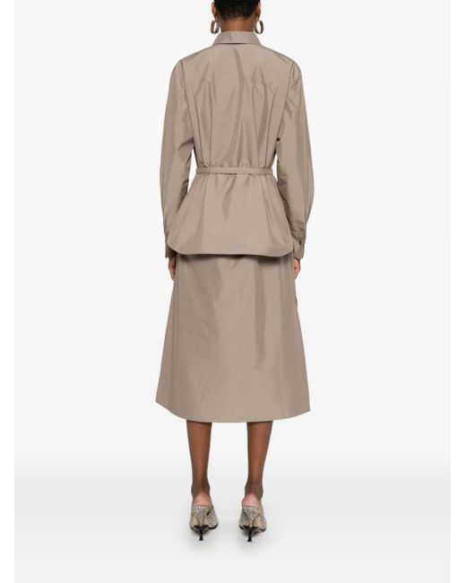 Fendi Popeline Blousejurk in het Natural