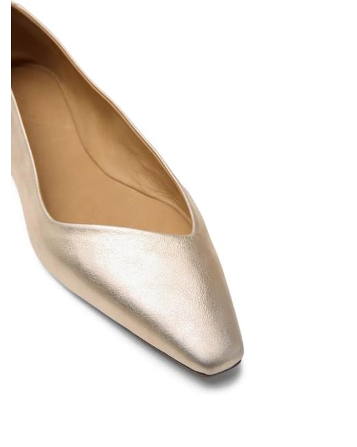 Marsèll White Cazzuola Pointed-Toe Ballet Flats