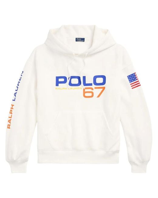 Polo Ralph Lauren White Polo 67 Hoodie