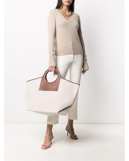 Hereu White Tote Bag